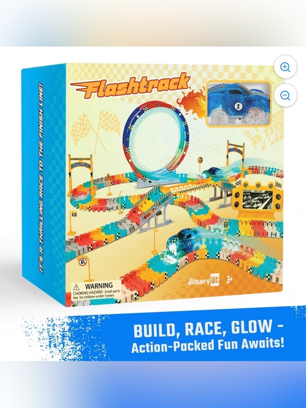 JitteryGit STEM Race Car Track Toy for Kids | Amazing Gift for Boys Girls Toddle